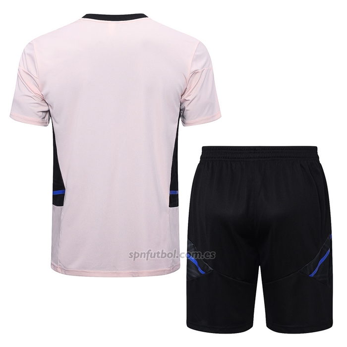 Chandal del Manchester United Manga Corta 2022-2023 Rosa - Pantalon Corto
